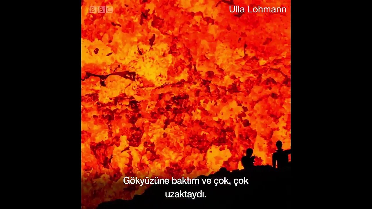 Aktif bir volkanın içinde olmak...