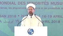 Dünya Müslüman Azınlıklar Zirvesi -Diyanet İşleri Başkanı Erbaş (2)