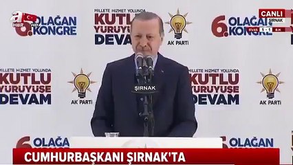 Erdoğan&#39;dan referandumda Şırnak&#39;taki oy oranı için özeleştiri: Niye alkışladınız? Yanlış anlaşıldı herhalde...