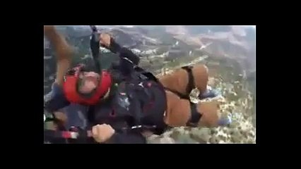 1700 metre yükseklikten atladı, yere inmek için yalvardı!