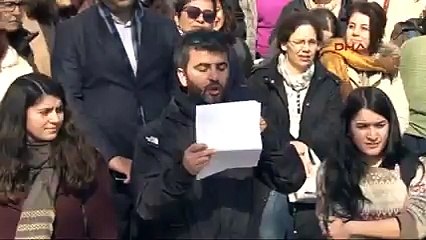 Maçka Parkı'nda tünel inşaatı protesto edildi