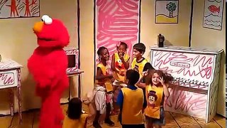 Elmo and Mr Noodle at Sesame Place and Shresth