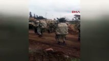 Özel Kuvvetler'in Milli Ordu Birlikleri ile Afrin'e girdikleri sırada çekilen görüntüler
