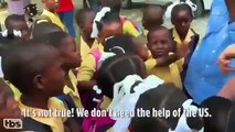 Haitili küçük çocuktan ABD'ye: Yardımınıza ihtiyacımız yok