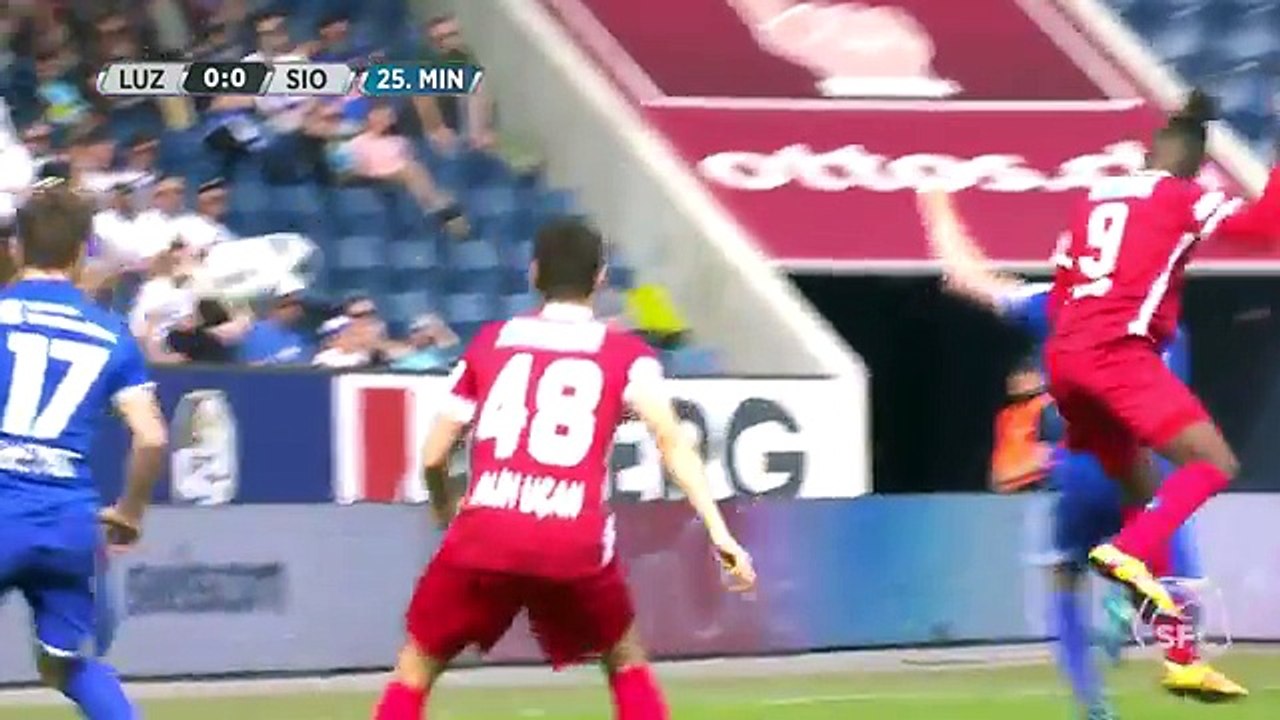 Luzern 0:1 Sion (Switzerland. Super League. 15 April 2018 )