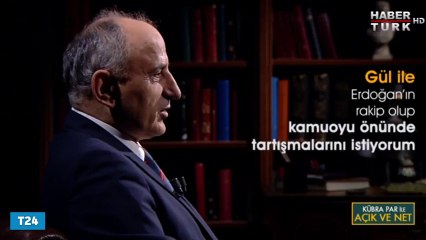 "Abdullah Gül ile Erdoğan&#39;ın rakip olup kamuoyu önünde tartışmalarını istiyorum"