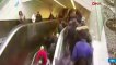 Maslak&#39;taki metro istasyonunda yürüyen merdivenin çökme anına ait görüntüler ortaya çıktı