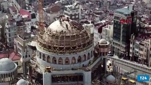 Taksim Camii'nin kaba inşaatının yüzde 85'i tamamlandı