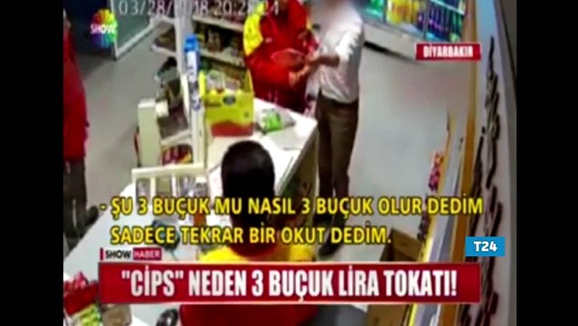 Bir cips nasıl 3.5 lira olur? deyip market görevlisine tokat attı