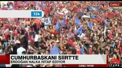 Erdoğan eşini gösterdi, Siirtlilerden oy istedi: Bu kızınızı da üzmeyin ha, ona göre...