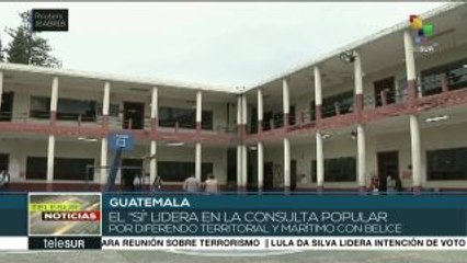 El "sí" lidera en la consulta popular en Guatemala sobre Belice