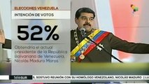 Encuesta indica que Nicolás Maduro tiene 52% en intención de voto