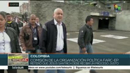 Visitan miembros de FARC a Jesús Santrich; confían en su inocencia