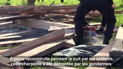 NDDL: les gendarmes détruisent, les zadistes reconstruisent