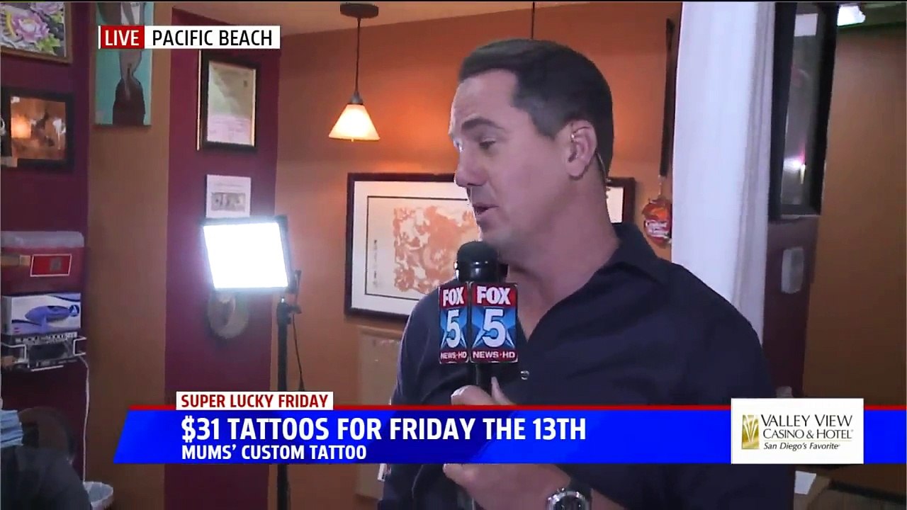 Man Gets Tattoo of TV Station's Logo for $50