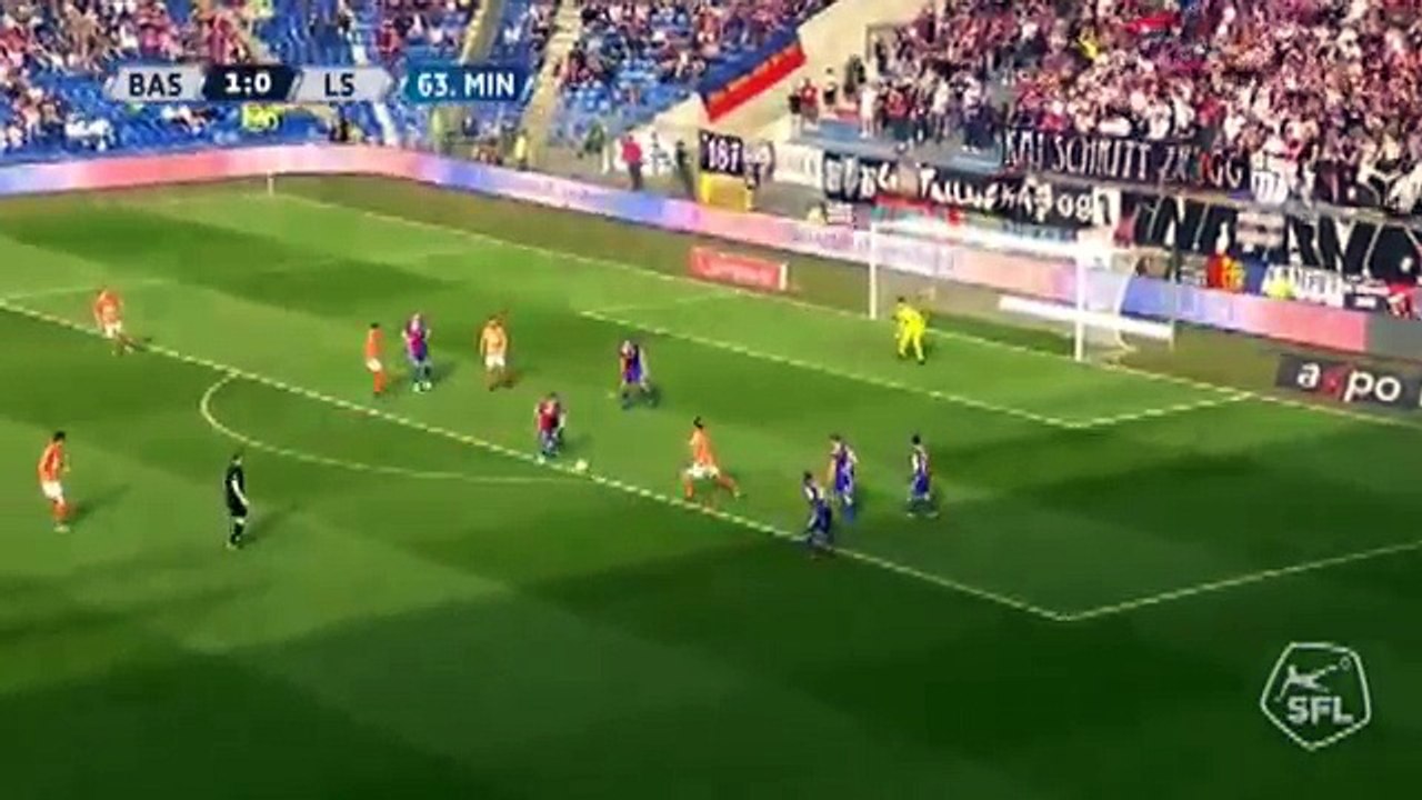 Basel 1:1 Lausanne (Switzerland. Super League. 15 April 2018 )
