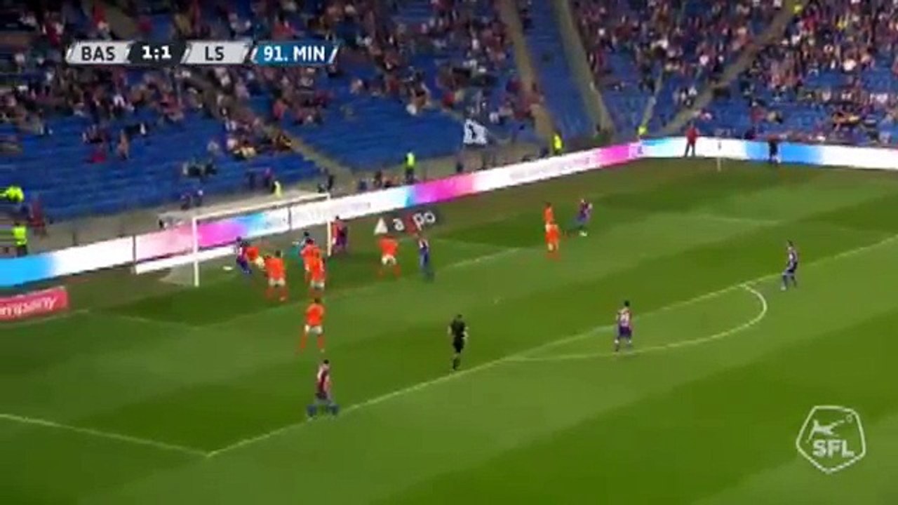 Basel 2:1 Lausanne (Switzerland. Super League. 15 April 2018 )