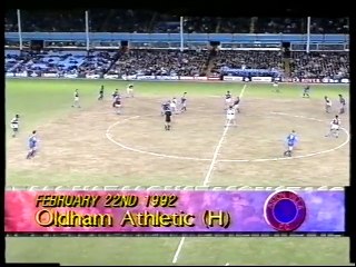 Aston Villa - Oldham Athletic 22-02-1992 Division One
