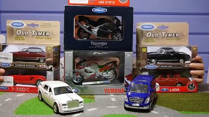 Новые игрушки Распаковка и обзор классных машинок и мотоциклов Мультик про машинки