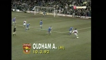 Arsenal - Oldham Athletic 10-03-1992 Division One