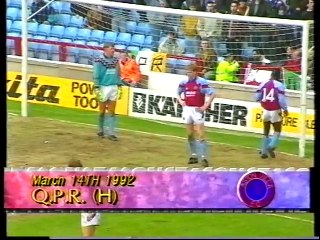 Aston Villa - Queens Park Rangers 14-03-1992 Division One