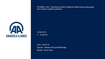 Düğünde havaya ateş edenler yakalandı - İSTANBUL
