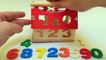 Learn to Count Numbers 0-9 with Wooden Toys Egg Numbers and Hidden Kinder Surprise Egg