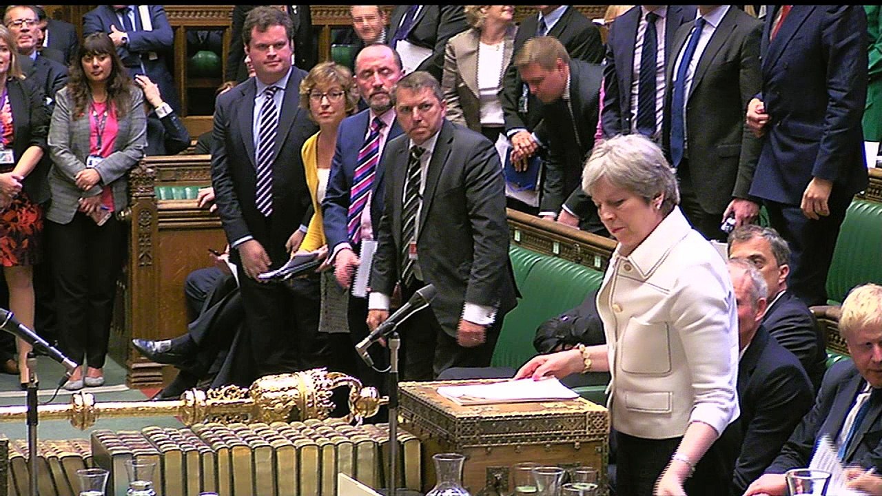May and Corbyn clash in Commons over Syria air strikes