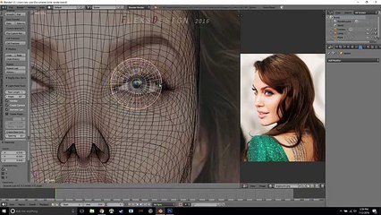 Angelina Jolie - Blender Timelapse