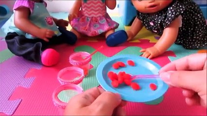 COMO FAZER MORANGO COM CHATILLY para Baby Alive. Baby Alive Amandinha está com fome.