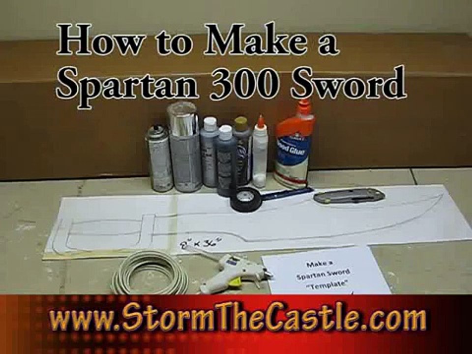 How to Make a Spartan 300 Sword out of Cardboard