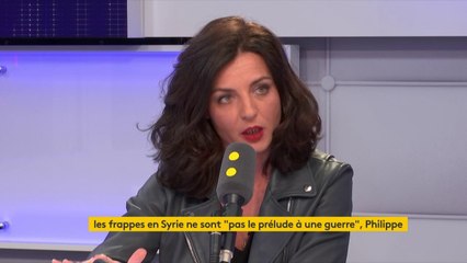 Florian Philippot affirme qu'il n'y a pas de preuves d'attaque chimique. "La thèse conspirationniste, c'est faux", lui répond la députée LREM Coralie Dubost. "Mettre en cause les dires de nos services de renseignement, c'est extrêmement grave" #TEP