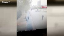Konya Vali'ye selam veren polise otomobil çarptı