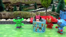 Thomas and Friends Super Heroes Avengers Mission To Rescue Cars Planes Spider-Man Surprise Eggs