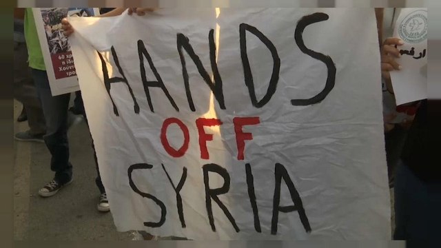 Антиамериканская демонстрация на Кипре