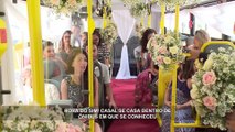 Casamento dentro de ônibus no Recife