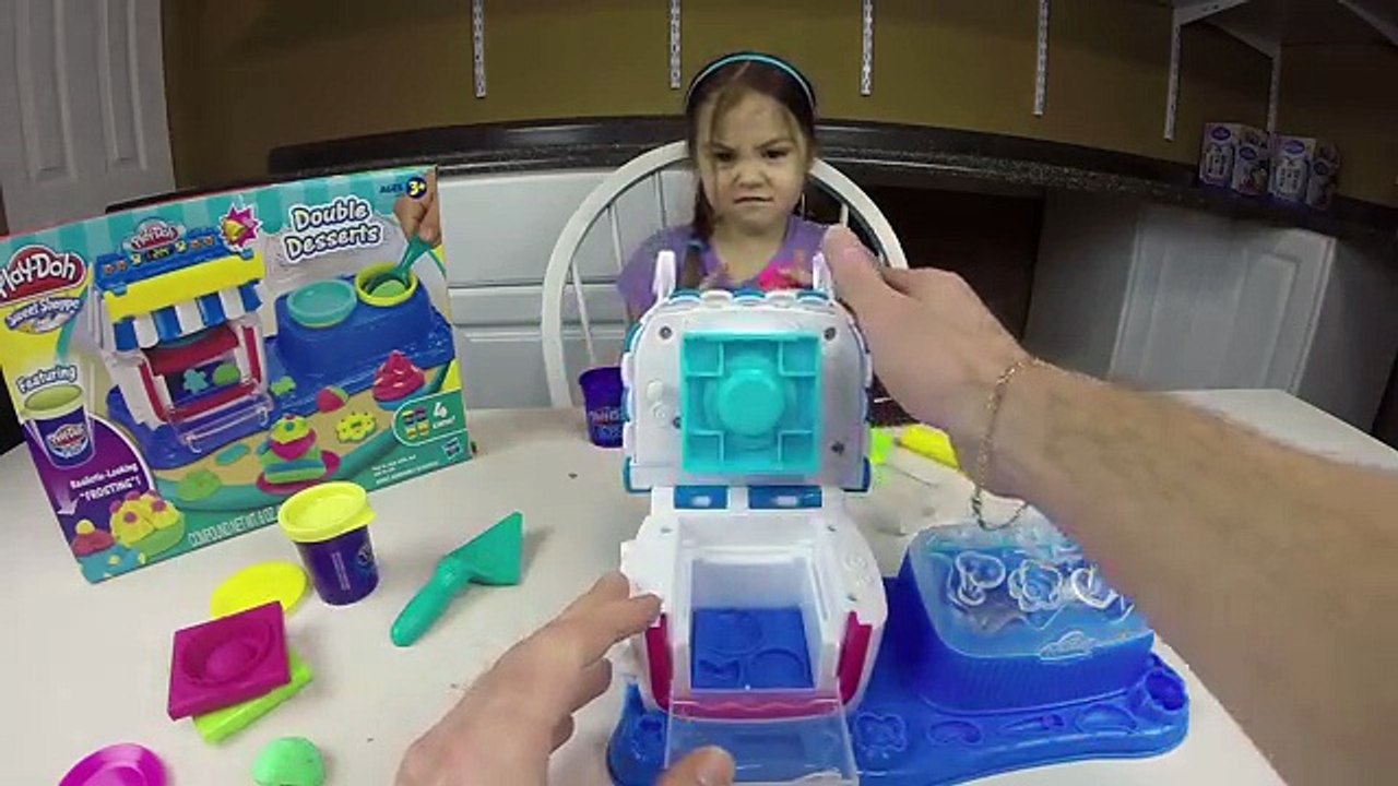 Play Doh Double Desserts Toy Set Unboxing | How to Make Cake With PlayDough