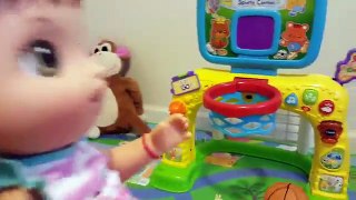 Learning Sports Toys and Balls With Baby Alive - Plays Basketball and Fun With Soccer Ball