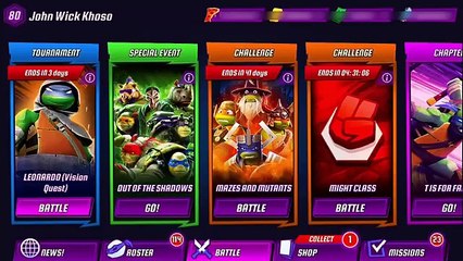 Ninja Turtles Legends Leonardo Tournament PVP 1