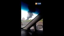 العاصمة- سقوط طائرة عسكرية بالقرب من مطار بوفاريكCrache de l'avion miliitaire a Boufarik filmer en directe