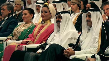 أمير قطر يشهد افتتاح مكتبة قطر الوطنية