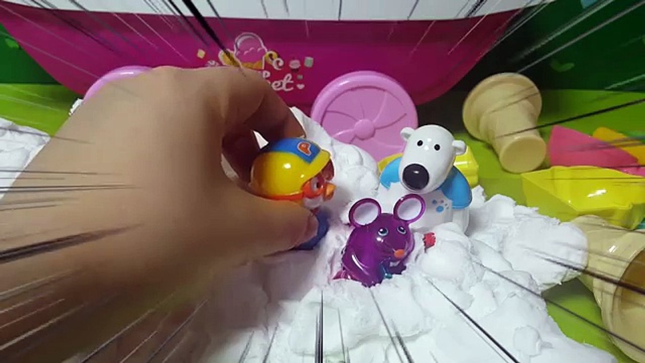 ★뽀로로 장난감 애니 하늘에서 따온 스노우 아이스크림샵 슈릅슈릅 달콤한 아이스크림 카트 소꿉놀이 2편 뽀팝TV