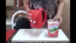 Como se faz Mochila de caixa de leite do homem aranha - Dicas da Ana