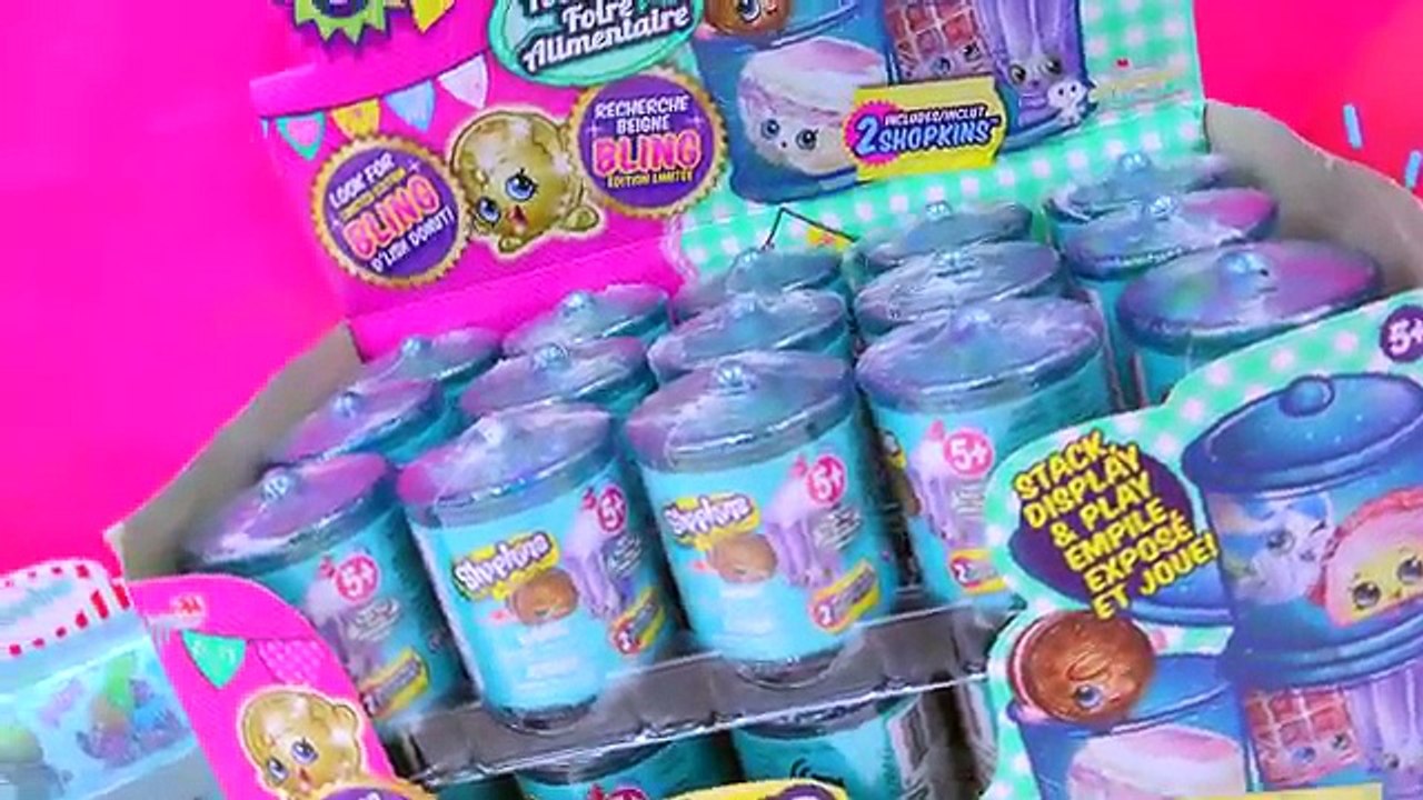 Shopkins Food Fair Candy Jar Blind Bag Box Unboxing Season 1 , 2 , 3 Exclusive Colors Video
