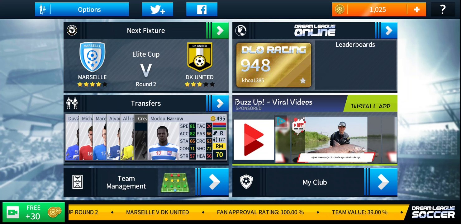 Dream League 2018 IOS Android - Season 1 - Game 8
