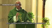 Papa en Santa Marta: Jesús nos pide que seamos sinceros y no maquillemos el corazón