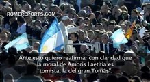 Papa responde a críticas sobre Amoris Laetitia: “Comentarios respetables pero equivocados”