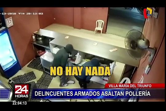 VMT: delincuentes fuertemente armados robaron pollería