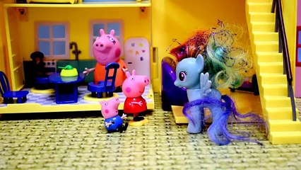 Bajka Świnka Peppa po polsku. Peppa leci samolotem pomóc kucykom My Little Pony