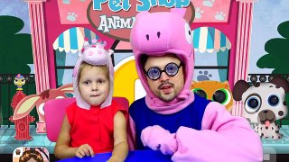 СВИНКА ПЕППА Летсплей Pet Shop Animal Care Игры на планшете Lets Play Играем с Peppa pig